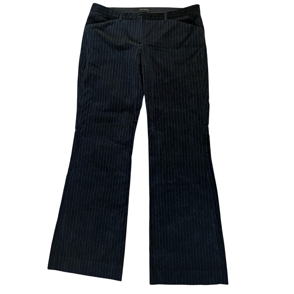 The Limited DrewFit Black Pinstripe Flare Pants